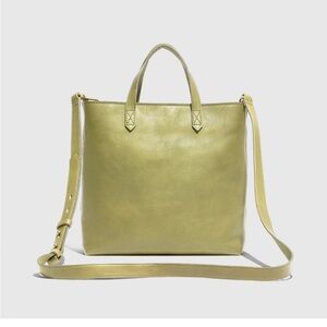 NEW Madewell The Zip-Top Transport Crossbody in Muted Olive leather J1951 $158